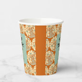 レトロファンキーグルーヴィボホボタニカル誕生日 紙コップ (左)