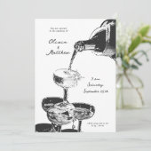 レトロファンキーシャンパンタワーY2K結婚ズ 招待状 (スタンド正面)