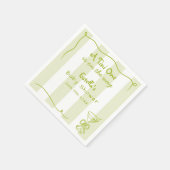 レトロファンキードードルダーティマルティーニベイビーシャワー スタンダードカクテルナプキン (角)