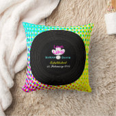 レトロファンキービニールレコードテーマ結婚の贈り物 クッション (ブランケット)