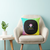 レトロファンキービニールレコードテーマ結婚の贈り物 クッション (椅子)