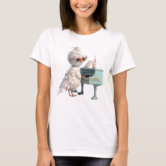レトロファンキーピアノロッカー Tシャツ (正面)