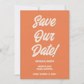 レトロファンキーブはっきりしたモダンユニークト セーブザデート (正面)