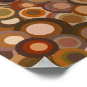 レトロファンキーブラウン ポスター (角)