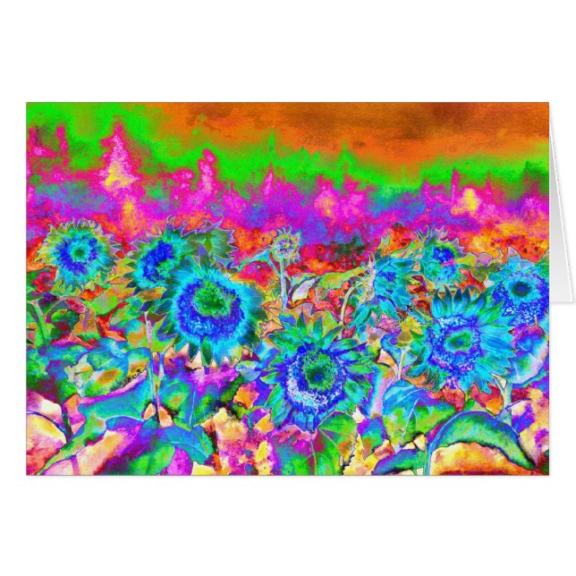 レトロファンキーブルーサンフラワー (正面横)