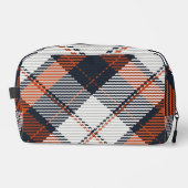 レトロファンキープレイドメンズトラベル ドップキット (正面)