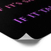 レトロファンキーレインボーカラーズハウスルール ポスター (角)