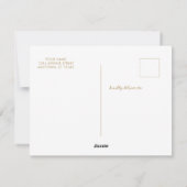 レトロファンキー写真クリスマス シーズンカード (裏面)