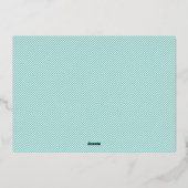 レトロファンキー型ハワイアンクリスマスフォトアクア 箔シーズンカード (裏面)