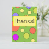 レトロファンキー60年代/70年代をテーマにしたテーマ サンキューカード (スタンド正面)