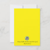 レトロファンキー60年代/70年代をテーマにしたテーマ サンキューカード (裏面)