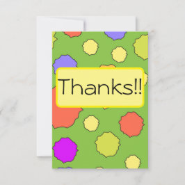 レトロファンキー60年代/70年代をテーマにしたテーマ サンキューカード