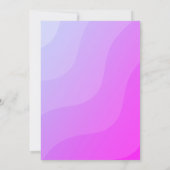 レトロファンキー80s 90sディスコ最初の誕生日写真 招待状 (裏面)