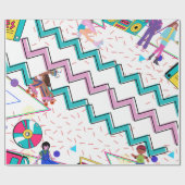 レトロファンキー ラッピングペーパー (フラット)