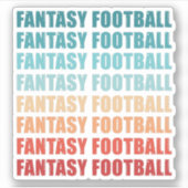 レトロファンタジーサッカーヴィンテージギフト シール (正面)