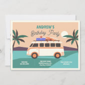 レトロファン誕生日 招待状 (正面)