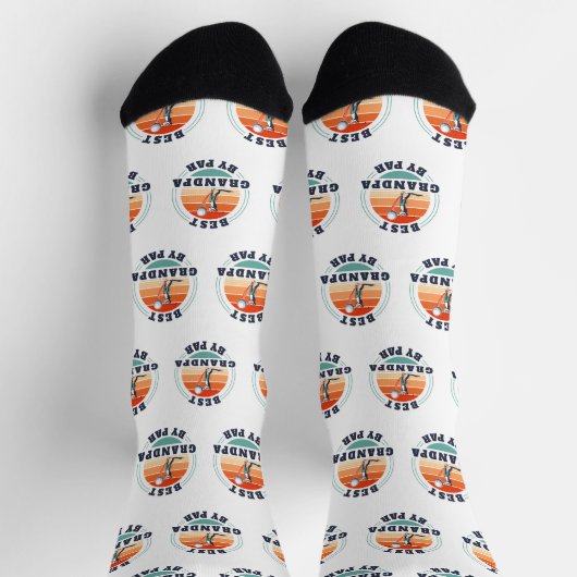 レトロファーザーズデイグランドパゴルフオーバーカスタム ソックス (上部)