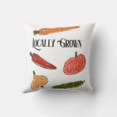 レトロファーマーズマーケット地元で育ったベビースシャワー クッション (裏面)