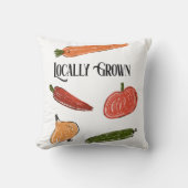 レトロファーマーズマーケット地元で育ったベビースシャワー クッション (正面)