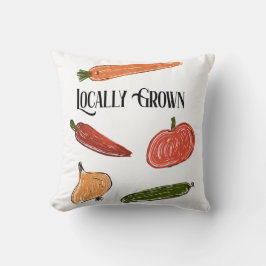 レトロファーマーズマーケット地元で育ったベビースシャワー クッション