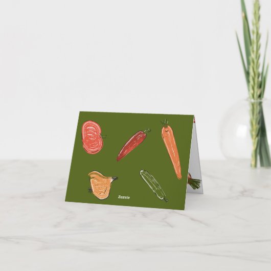 レトロファーマーズマーケット地元で育ったベビースシャワー サンキューカード (裏面)