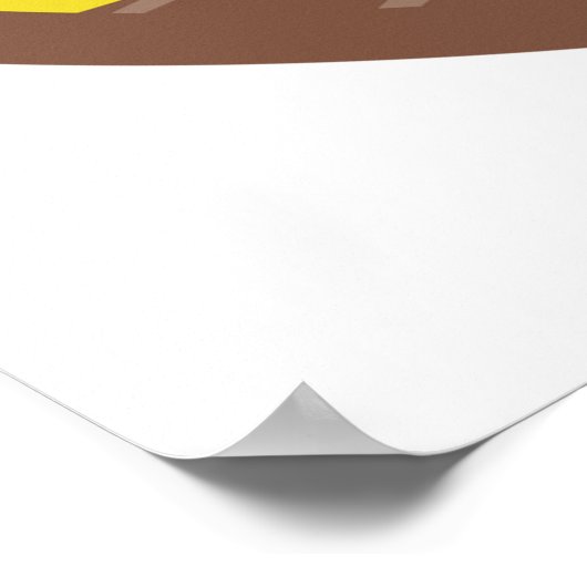 レトロファームピグ日が差すこと ポスター (角)