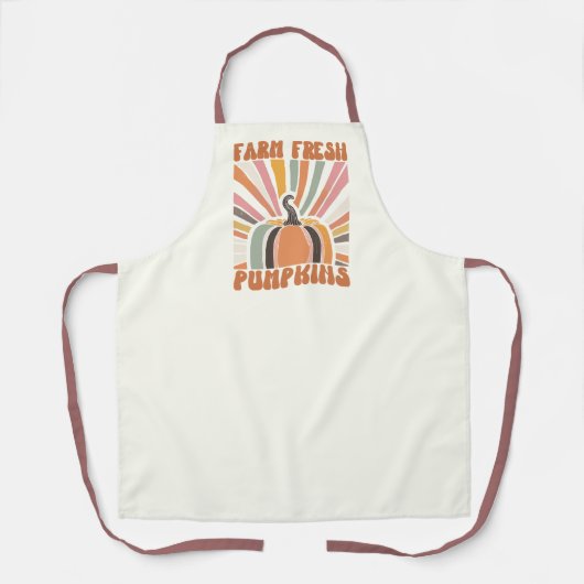 レトロファームフレッシュカボチャ エプロン (正面)