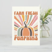 レトロファームフレッシュカボチャ カード (スタンド正面)
