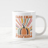レトロファームフレッシュカボチャ ジャンボコーヒーマグカップ (右)