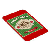 レトロファームフレッシュポスターデザイン マグネット (右側)