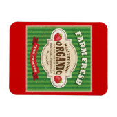 レトロファームフレッシュポスターデザイン マグネット (横)