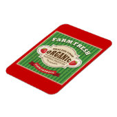 レトロファームフレッシュポスターデザイン マグネット (左側)