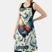 レトロファームルースターパターン エプロン (インサイチュ)