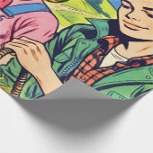 レトロファーム漫画 ラッピングペーパー (角)