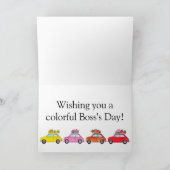 レトロフィアット500のボスの日 カード (内部)