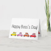 レトロフィアット500のボスの日 カード (正面)