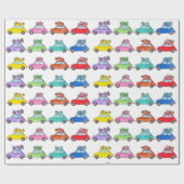 レトロフィアット500ギフト ラッピングペーパー (フラット)