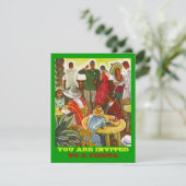 レトロフィエスタ招待状カラフルパーティー始動装置 招待状 (スタンド正面)