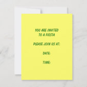 レトロフィエスタ招待状カラフルパーティー始動装置 招待状 (裏面)