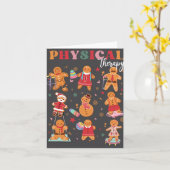 レトロフィジカルセラピージンガーブレッドクリスマスプー カード (黄色い花)