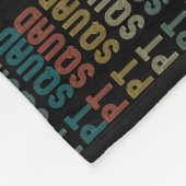 レトロフィジカルセラピーPTスクワッドセラピストアイディア  フリースブランケット (角)