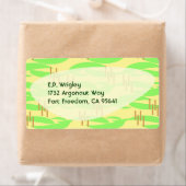 レトロフィフティズレモンライムブーメランビベス ラベル (インサイチュ)