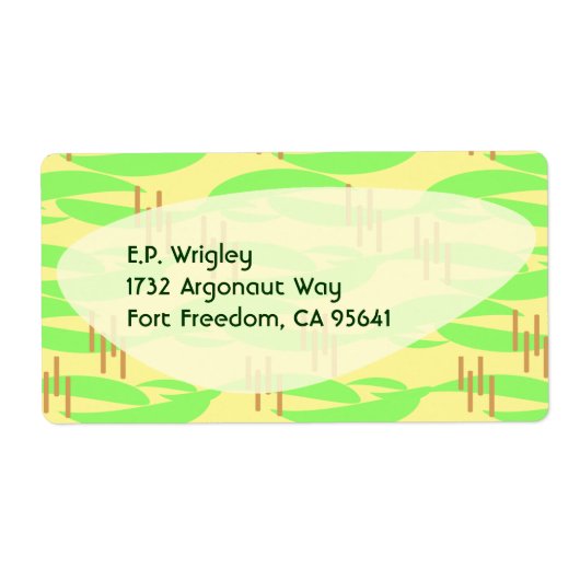 レトロフィフティズレモンライムブーメランビベス ラベル (正面)