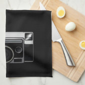 レトロフィルムカメラ キッチンタオル (四つ折り)