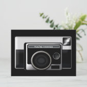 レトロフィルムカメラ 招待状 (スタンド正面)