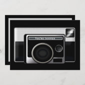 レトロフィルムカメラ 招待状 (正面/裏面)