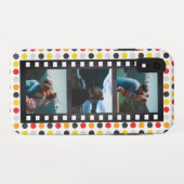 レトロフィルムカラフル水玉模様フォトコラージュ Case-Mate iPhoneケース (裏面(横))