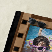 レトロフィルムストリップフォトビーチタオル ビーチタオル (インサイチュ)