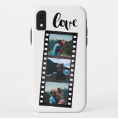 レトロフィルムストリップ写真コラージュ Case-Mate iPhoneケース (裏面)