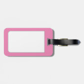 レトロフィルムストリップ最大3枚のピンクの写真 ラゲッジタグ (裏面横)